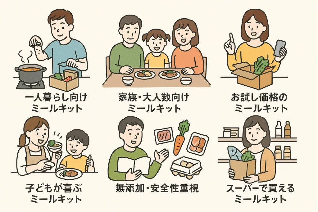 目的別で選ぶ安くてコスパ抜群のミールキット