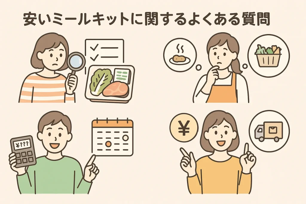 安いミールキットに関するよくある質問