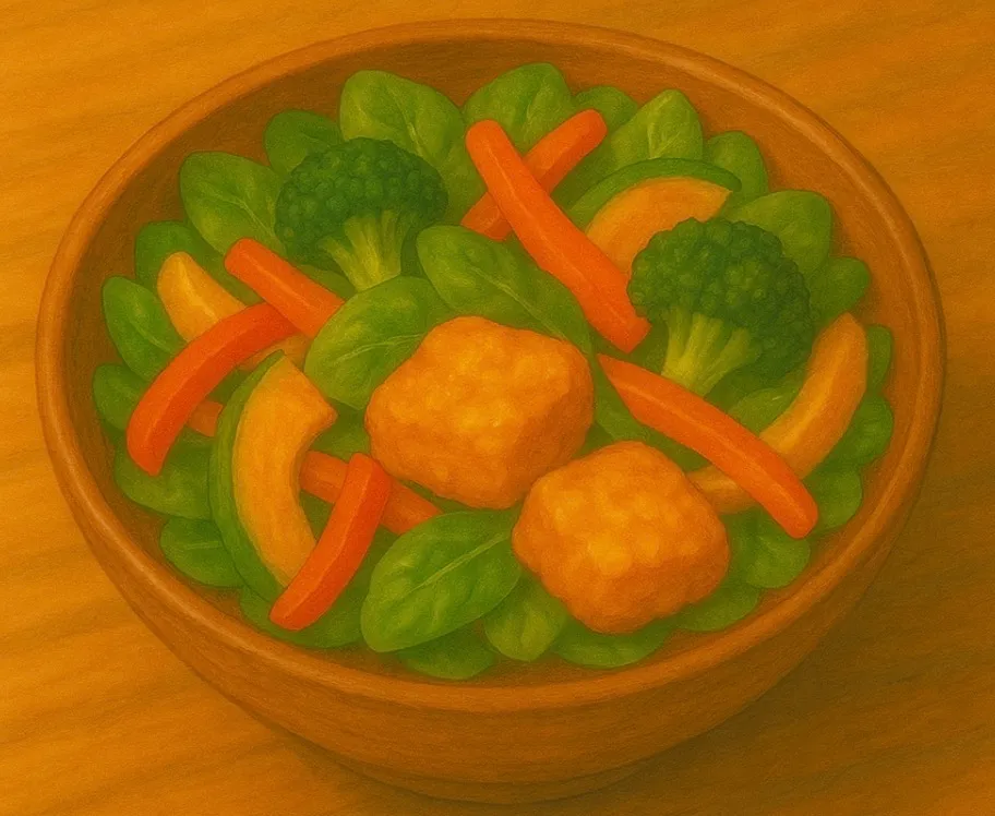 緑黄色野菜のサラダボウル