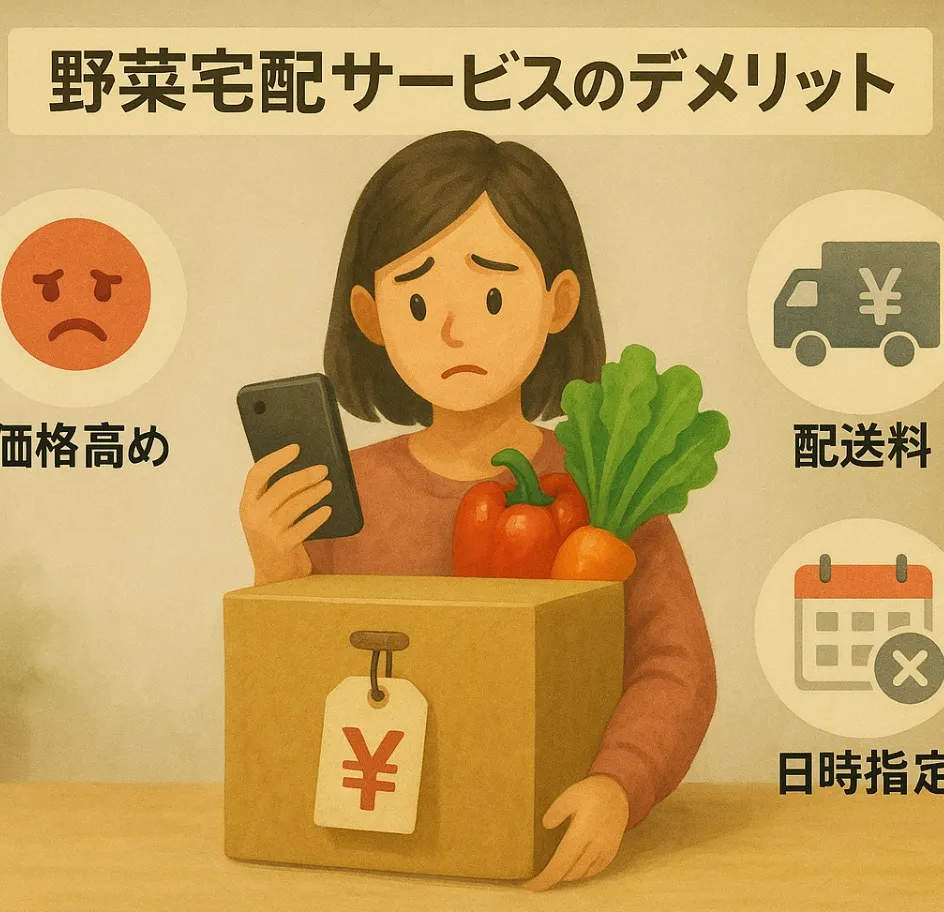野菜宅配サービスのデメリット