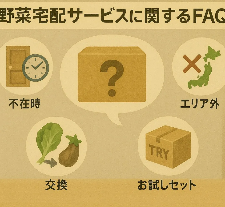 野菜宅配サービスに関するよくある質問