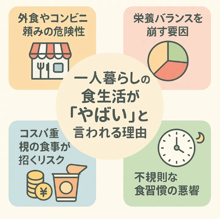一人暮らしの食生活が「やばい」と言われる理由
