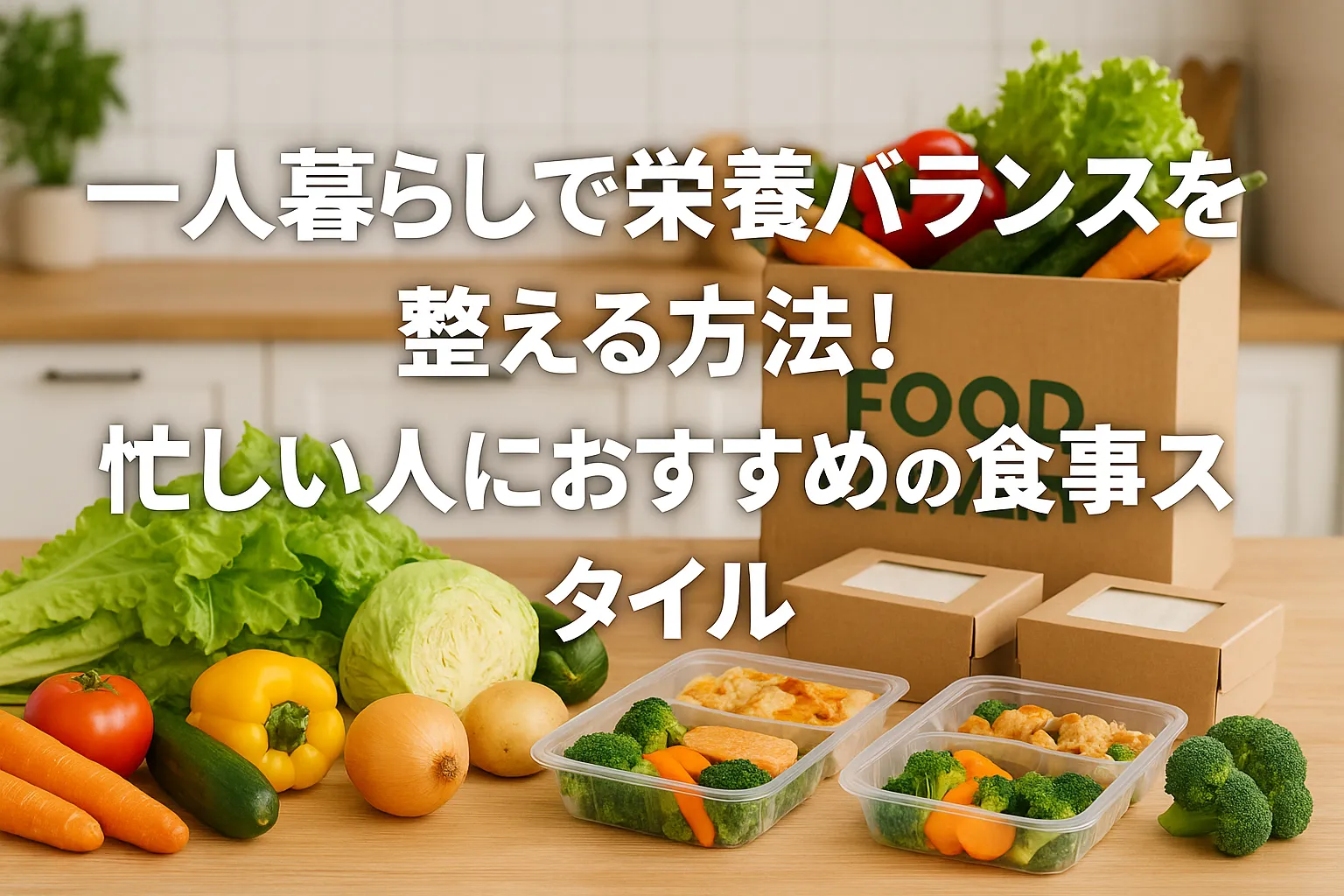 一人暮らしで栄養バランスを整える方法！忙しい人におすすめの食事スタイル