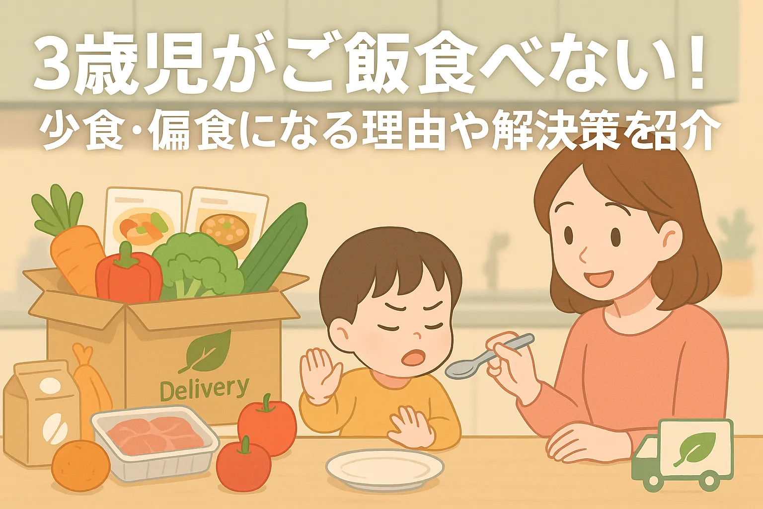 3歳児がご飯食べない！少食・偏食になる理由や解決策を紹介