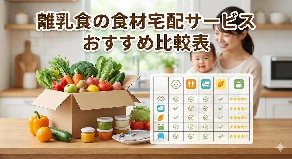 離乳食の食材宅配サービスおすすめ比較表