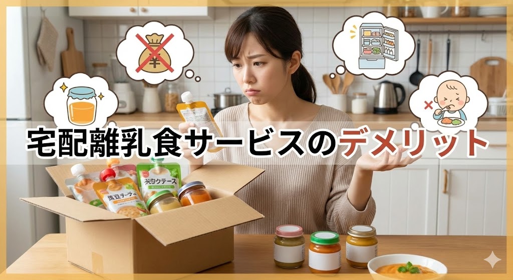 宅配離乳食サービスのデメリット