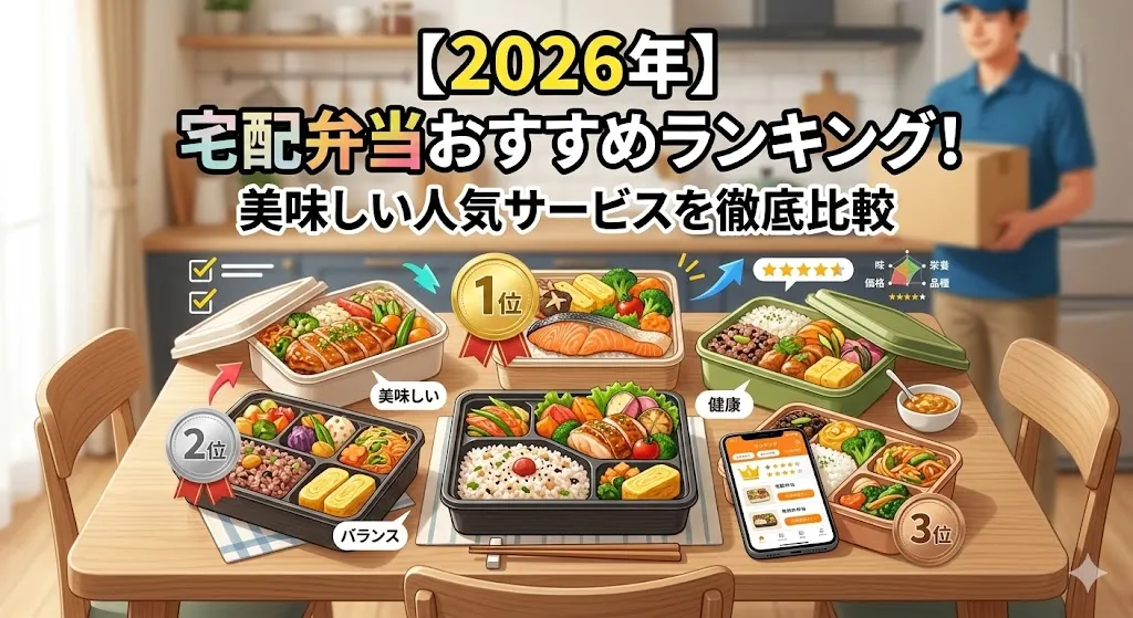 【2026年】宅配弁当おすすめランキング15選！美味しい人気サービスを徹底比較
