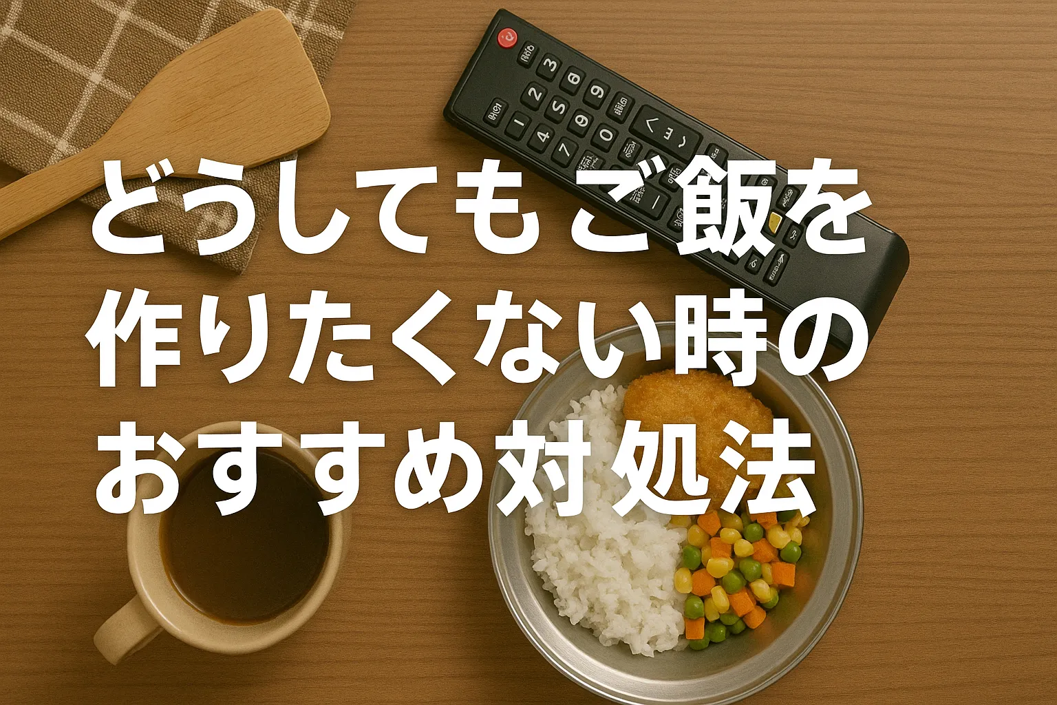 どうしてもご飯を作りたくない時のおすすめ対処法