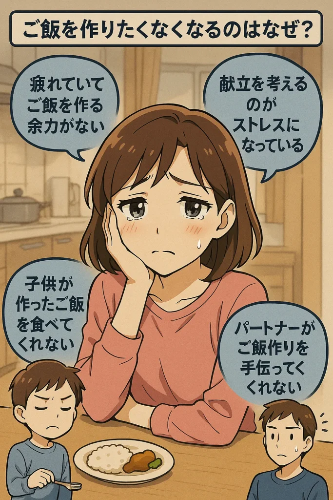 ご飯を作りたくなくなるのはなぜ？