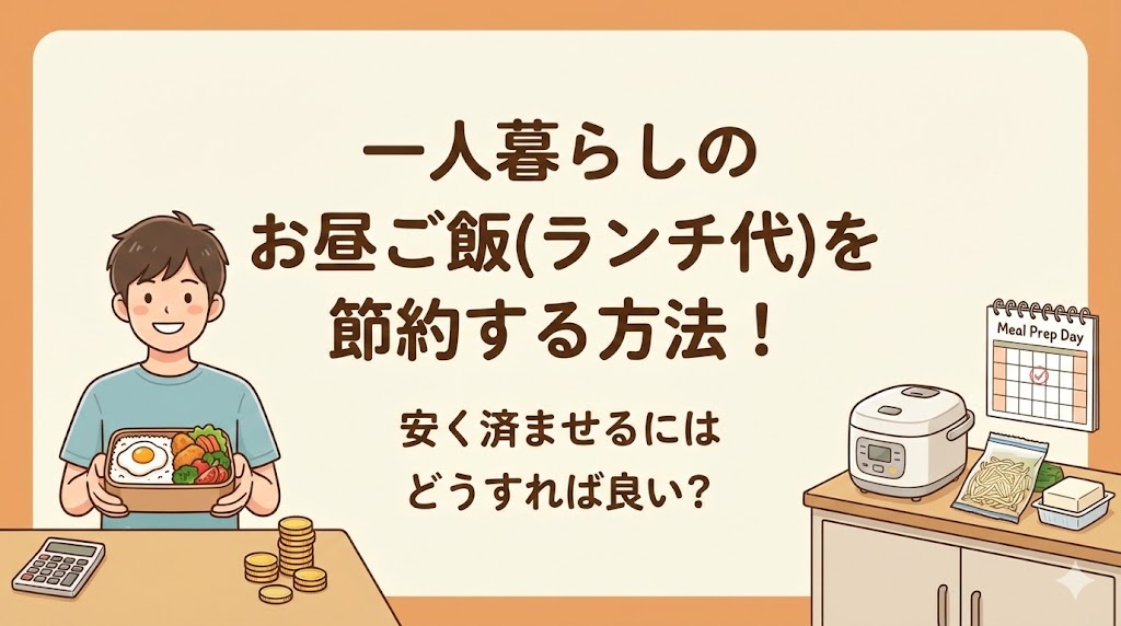 一人暮らしのお昼ご飯(ランチ代)を節約する方法！安く済ませるにはどうすれば良い？