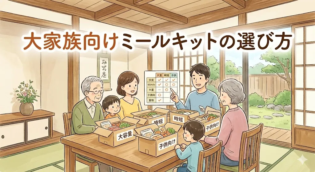 大家族向けミールキットの選び方