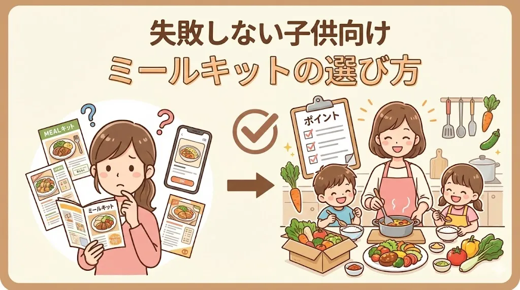 失敗しない子供向けミールキットの選び方