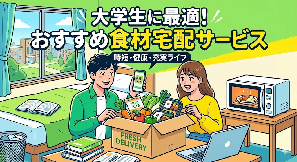 【2026年】大学生に最適な食材宅配サービスおすすめ5選