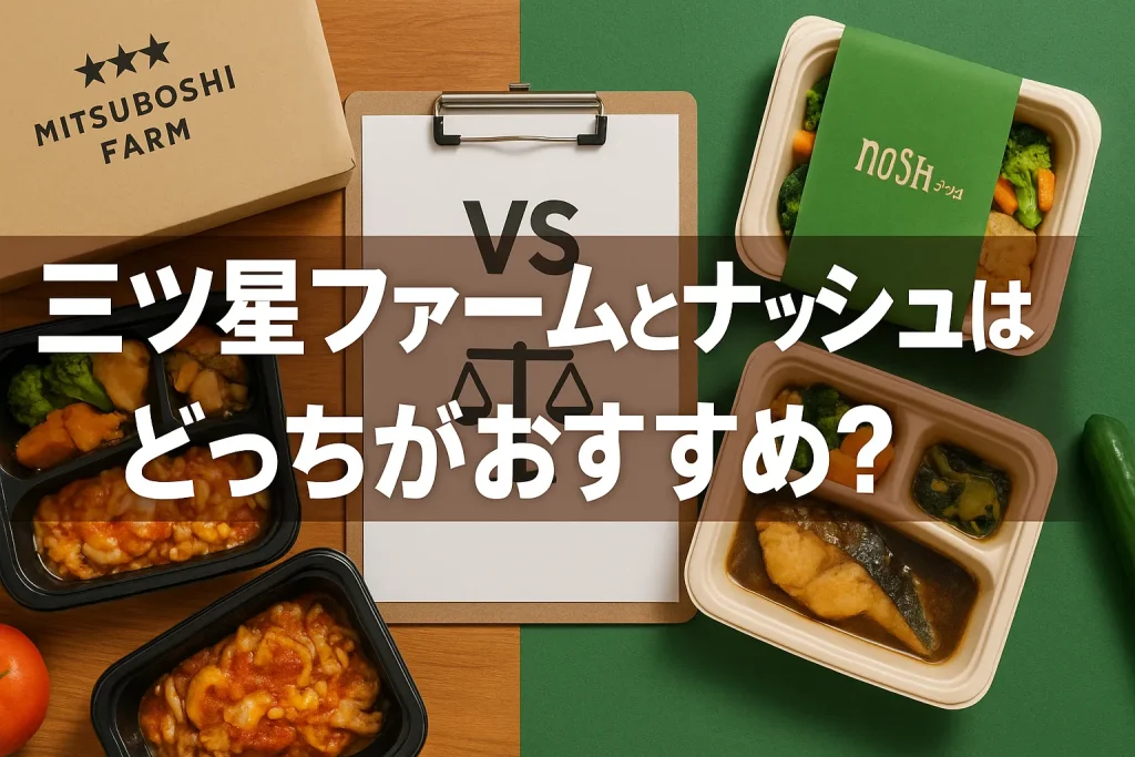 三ツ星ファームとナッシュはどっちがおすすめ?