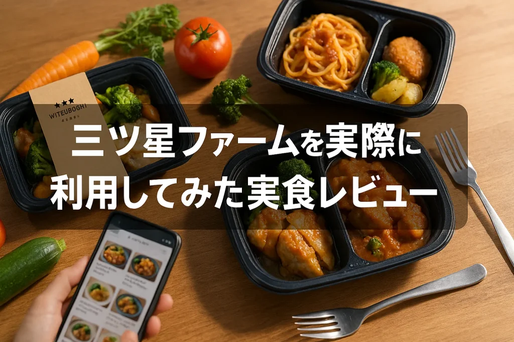 三ツ星ファームを実際に利用してみた実食レビュー