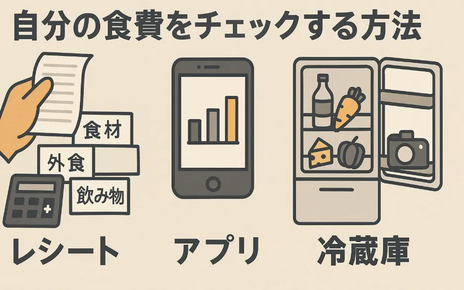 自分の食費をチェックする方法