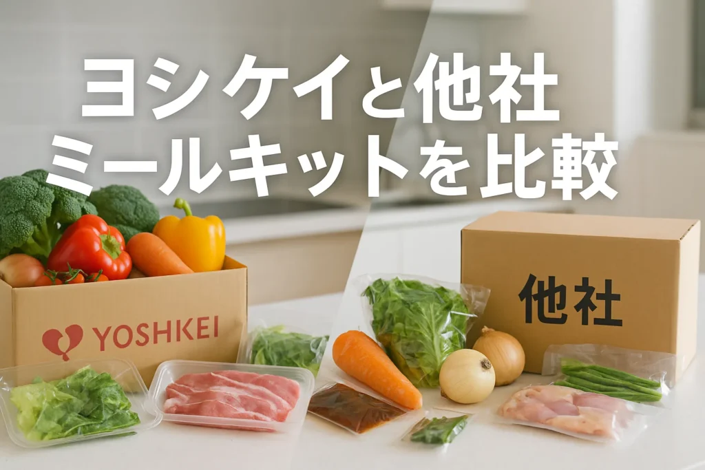 ヨシケイと他社ミールキットを比較