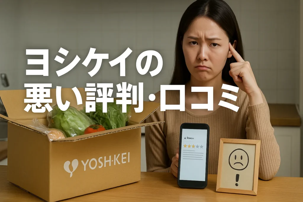 ヨシケイの悪い評判・口コミ
