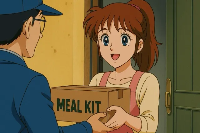 家族分の適量の食材が届き料理を時短できる