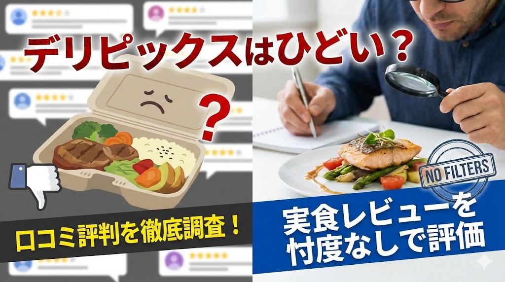 デリピックスはひどい？口コミ評判を徹底調査！実食レビューを忖度なしで評価