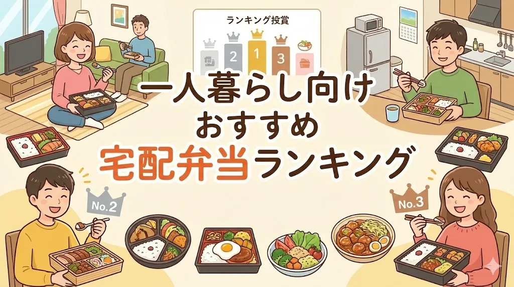 一人暮らし向けおすすめ宅配弁当ランキング8選